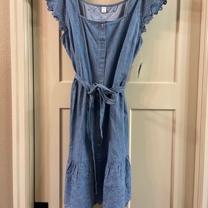 Old Navy chambray dress sz large.
